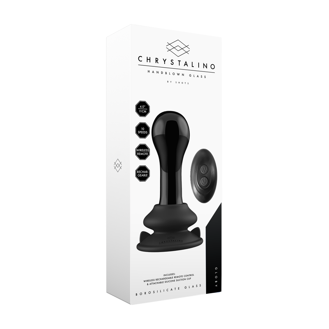 Globy - Glas Vibrator mit Saugnapf