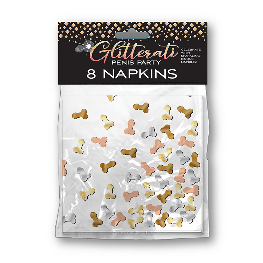 Glitterati - Penis Party Servietten