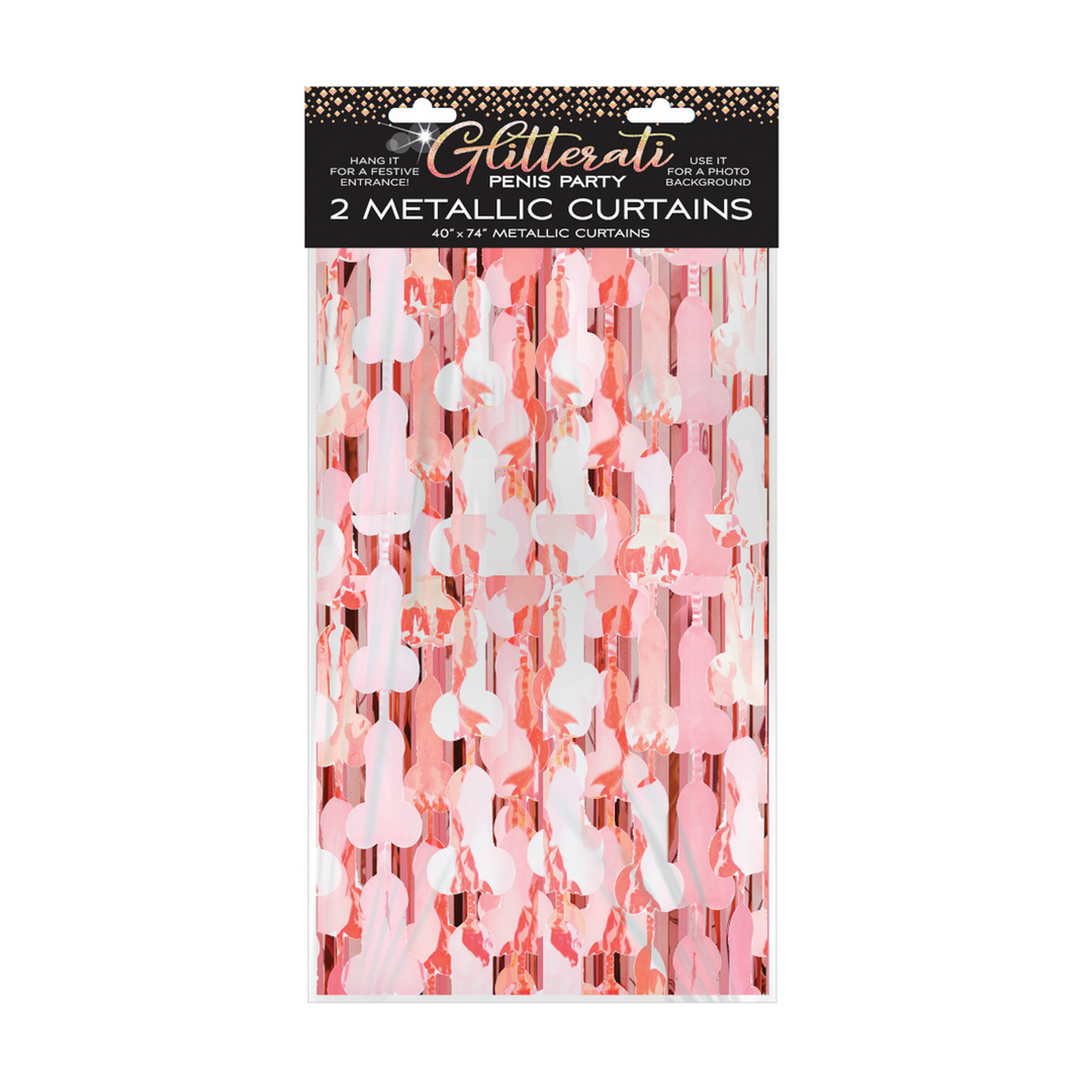 Glitterati - Penis Folienvorhang - Set von 2