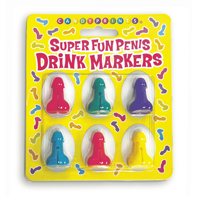 Super Fun Penis - Cocktail Marker - Set von 6