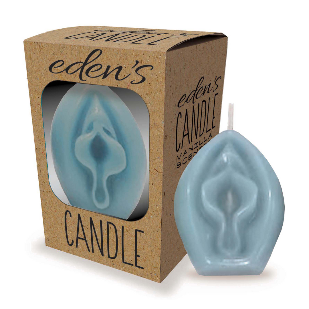 Eden's Candle - Vanilleduftende Vagina - Blau