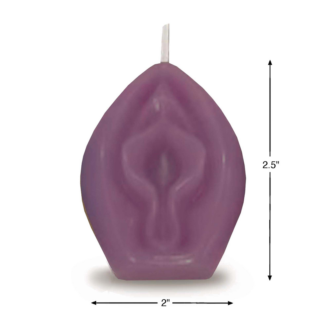 Eden's Kerze - Vanilleduftende Vagina - Aubergine