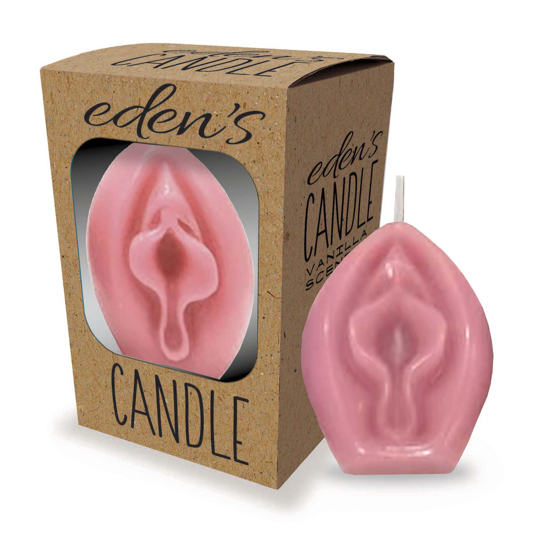 Eden's Kerze - Vanilleduftende Vagina - Rose