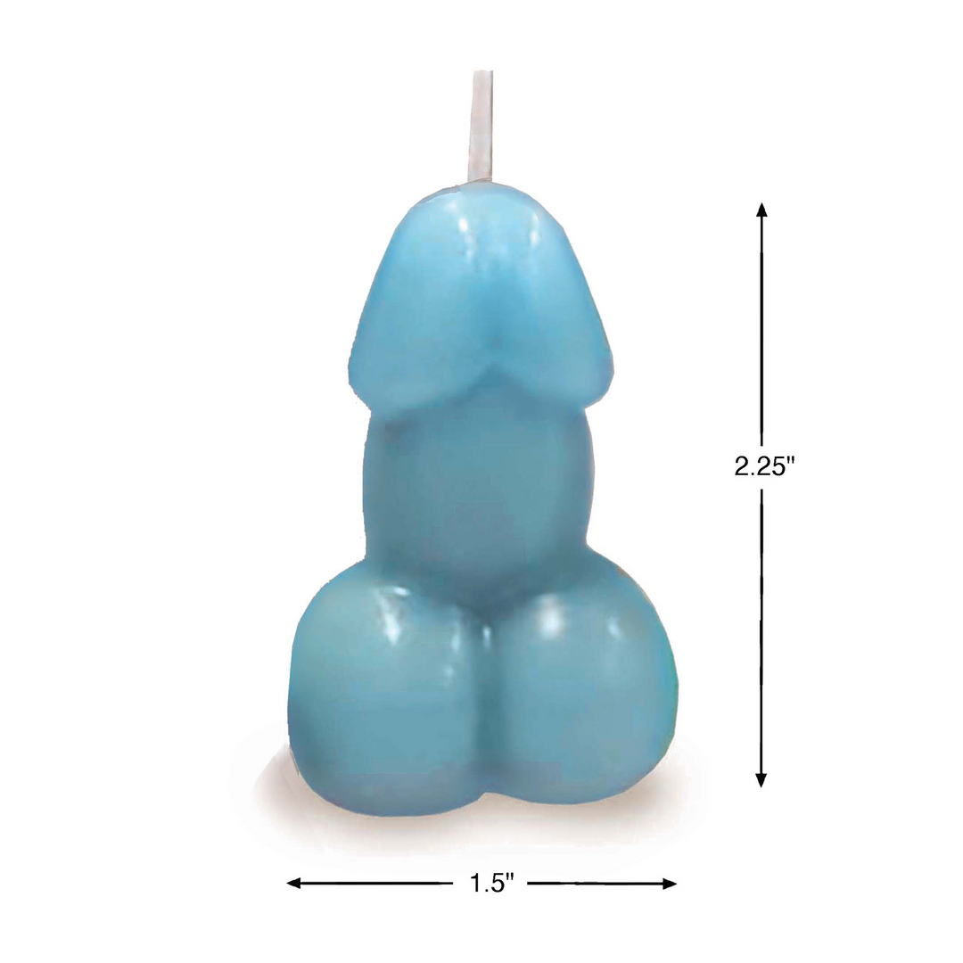 Eden's Kerze - Vanille Duftender Penis - Blau