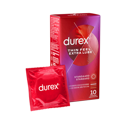Dünnes Gefühl Extra Gleitmittel - Kondome - 10 Stück