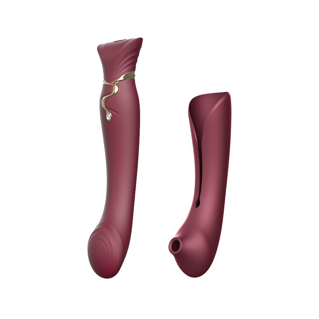 Königin - G-Punkt-Vibrator und Luftdruckstimulator