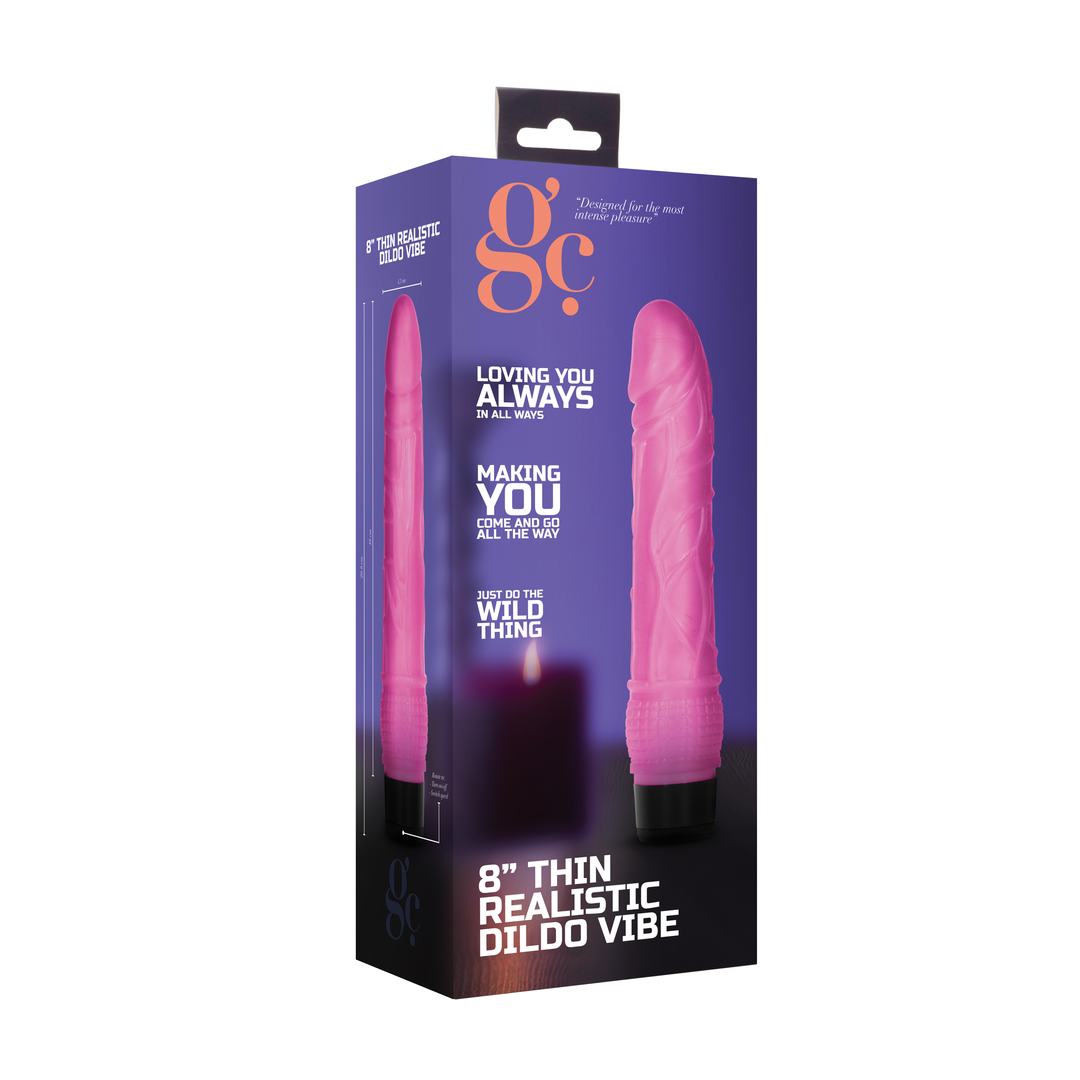 Dünner realistischer Dildo Vibrator - 8 / 20 cm