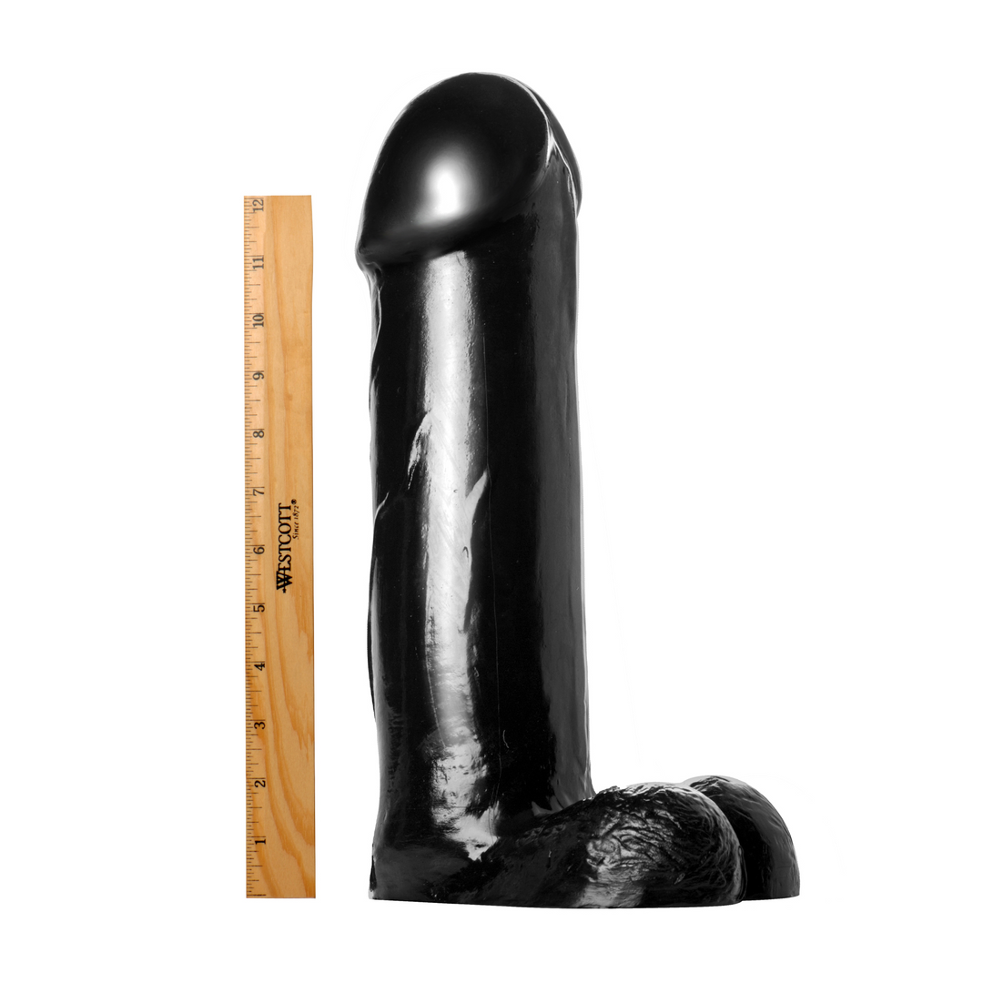 Der Titan Dildo - XXL - 14,5 Zoll - Schwarz