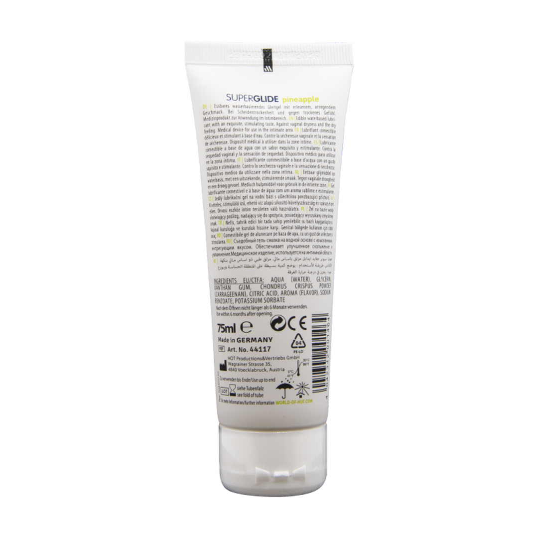 Superglide - Essbarer Wasserbasierter Gleitmittel - Ananas - 3 fl oz / 75 ml