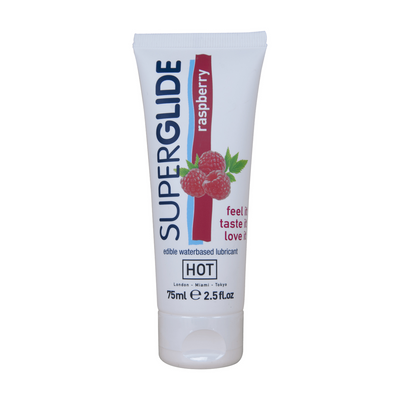 Superglide - Essbares Wasserbasiertes Gleitmittel - Himbeere - 3 fl oz / 75 ml