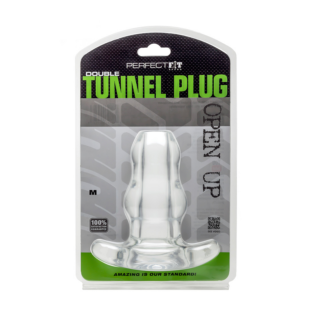 Doppel-Tunnel-Stecker - Hohlstecker - M