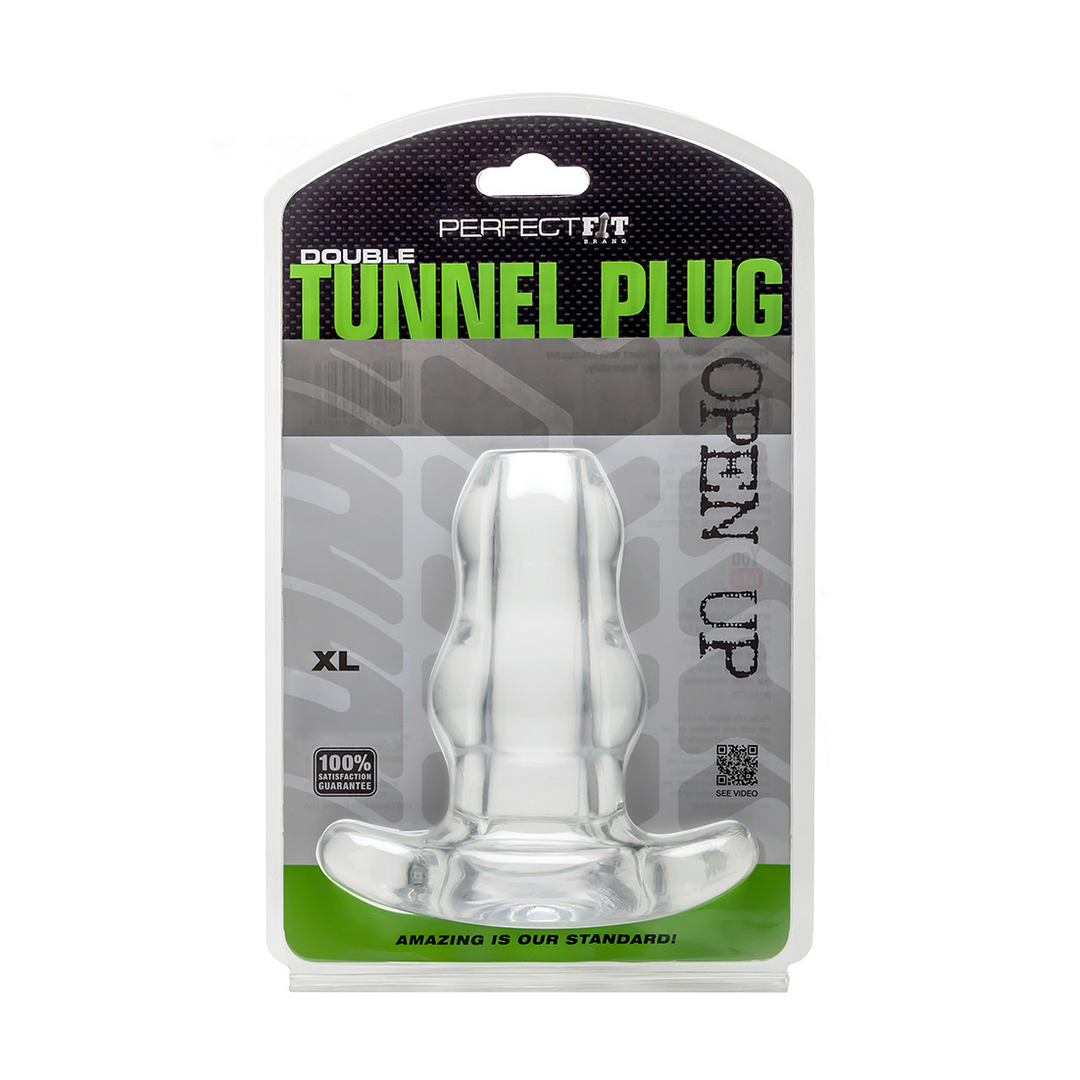 Doppel-Tunnel-Stecker - Hohlstecker - XL