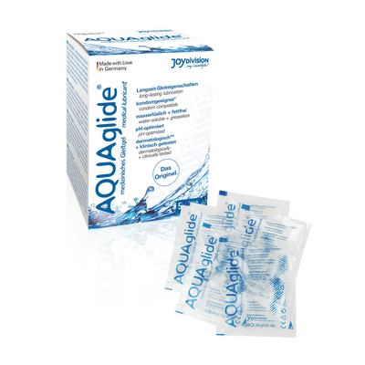 AQUAglide Neutral - Wasserbasierter Anal Gleitmittel - Einzelportionen - 50 Stück á 0,1 fl oz / 3 ml