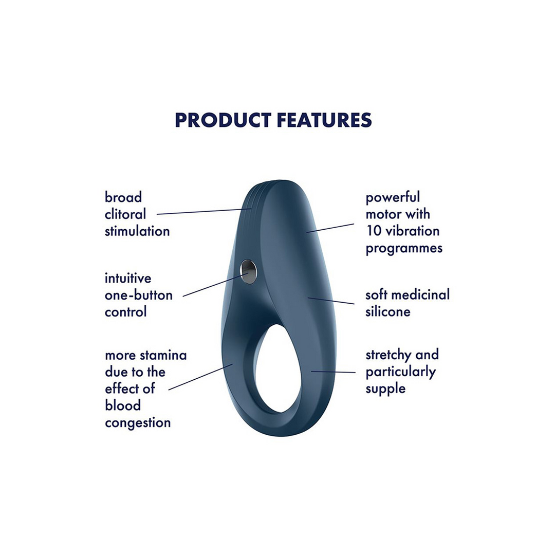 Rocket Ring - Vibrating Cockring - Dunkelblau