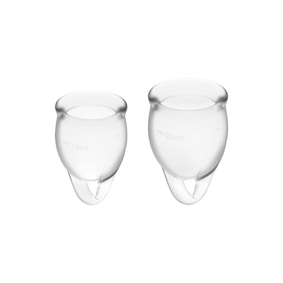 Fühl dich sicher - Menstruationstasse - Transparent