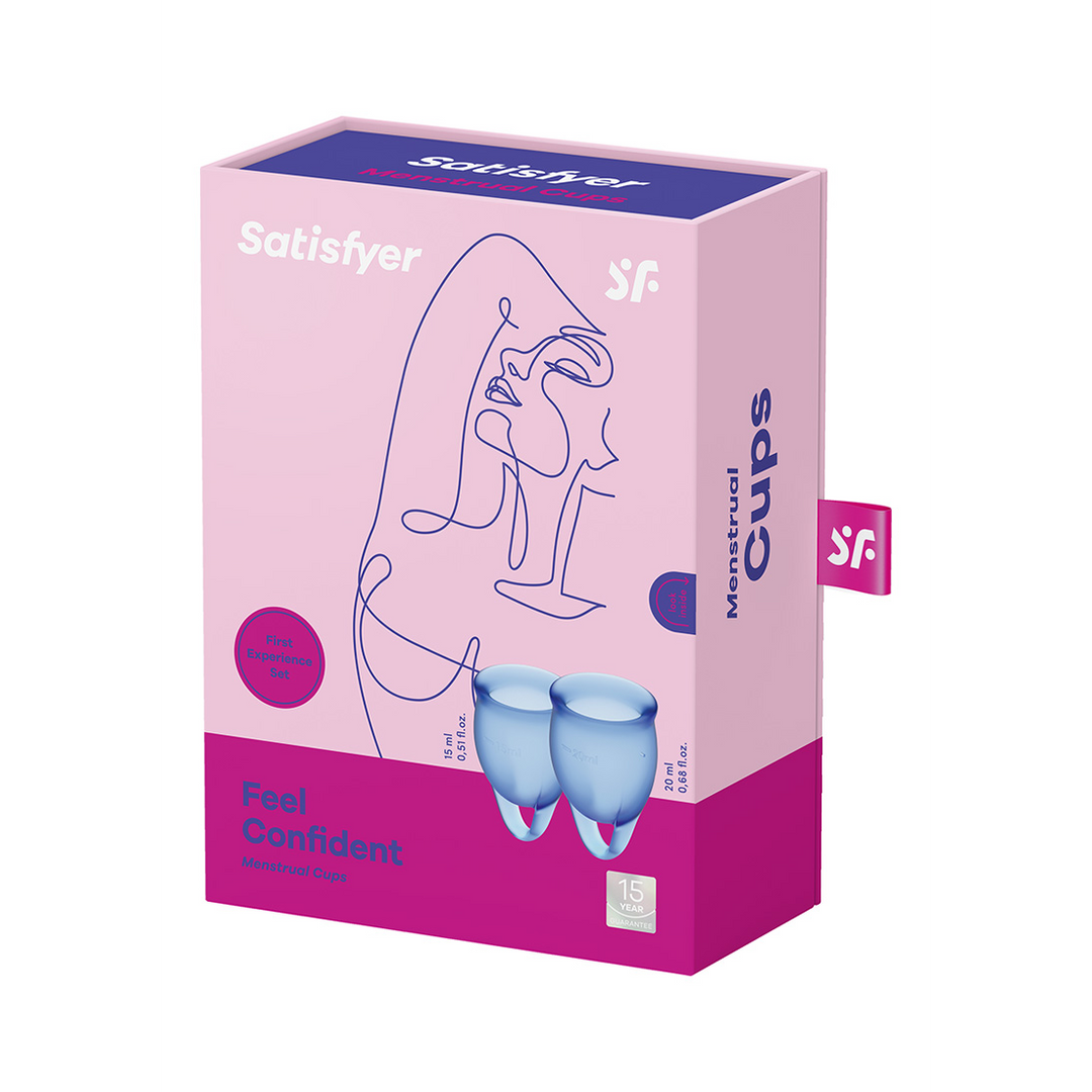 Fühle dich sicher - Menstruationstasse - Dunkelblau