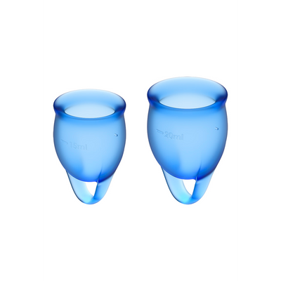 Fühle dich sicher - Menstruationstasse - Dunkelblau
