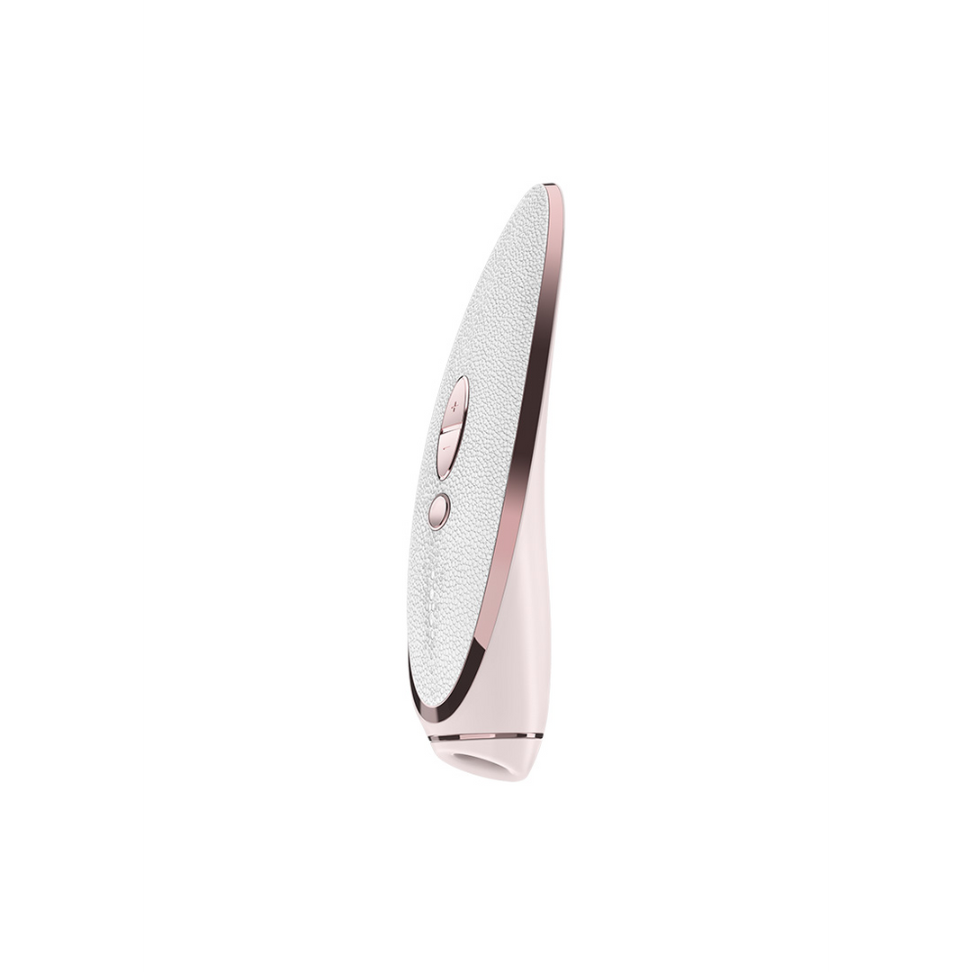 Prêt-á-Porter - Luxus Luftimpuls Stimulator und Vibration - Weiß/Roségold