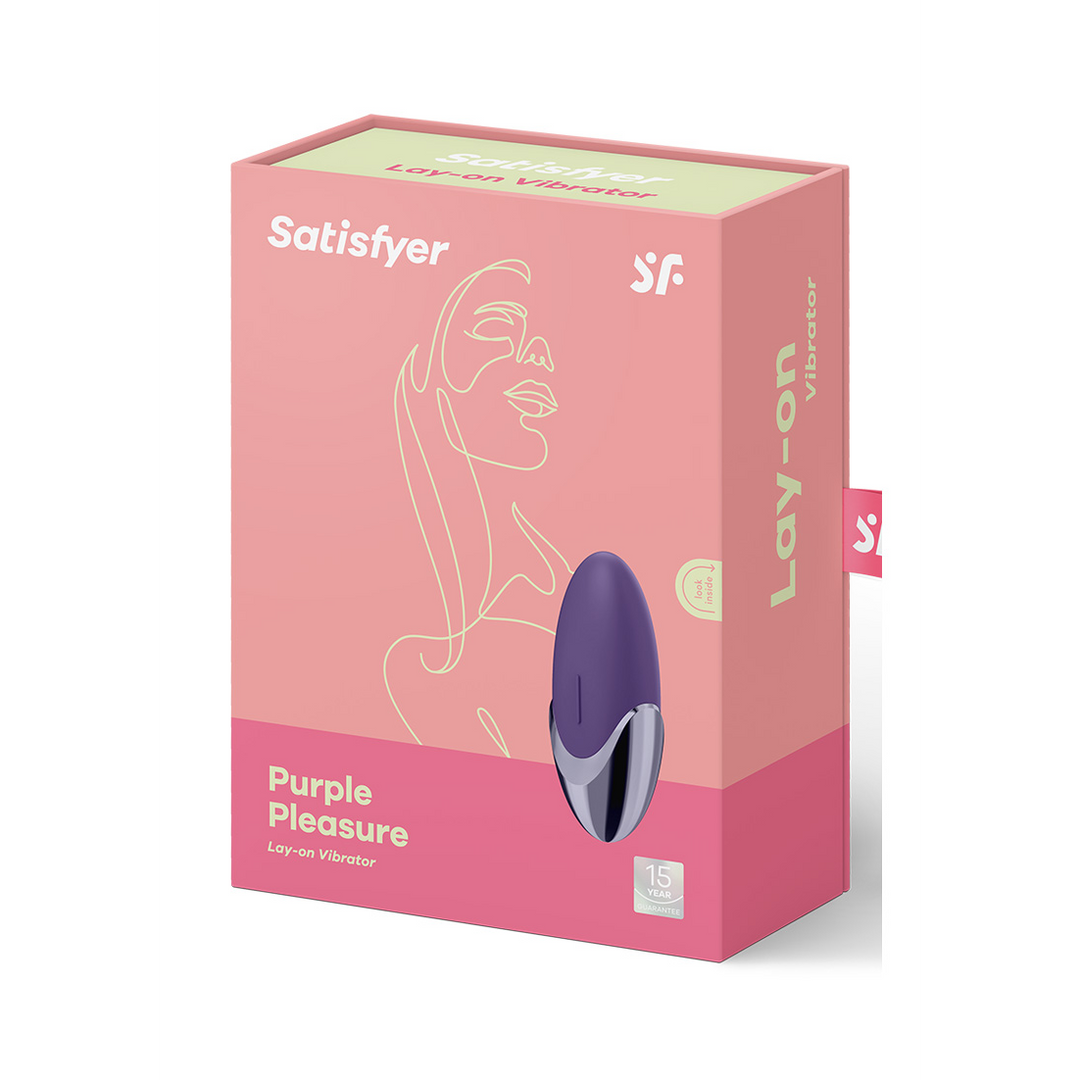 Lila Freude - Aufliegender Vibrator - Violett/Messing
