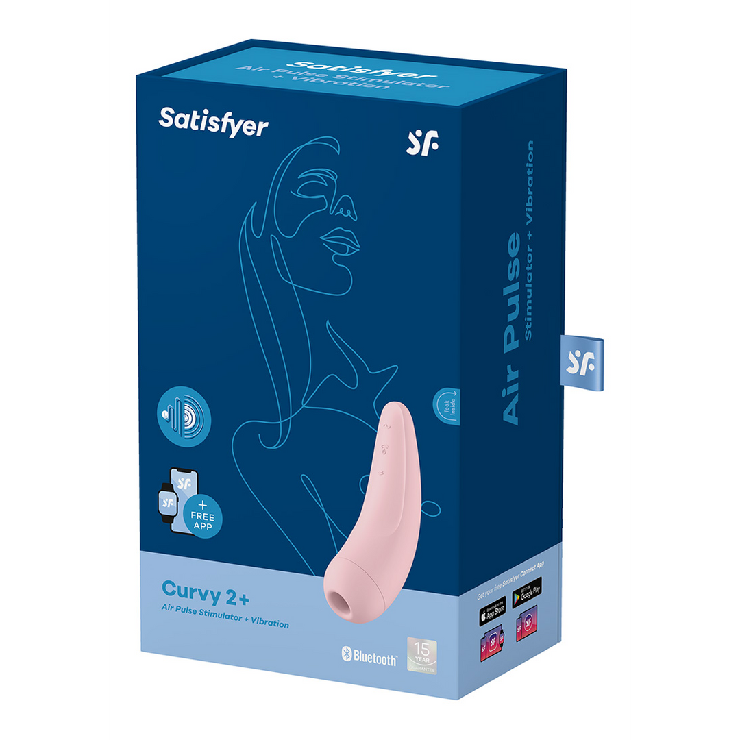Curvy 2Plus - Air Pulse Stimulator und Vibration - Pink