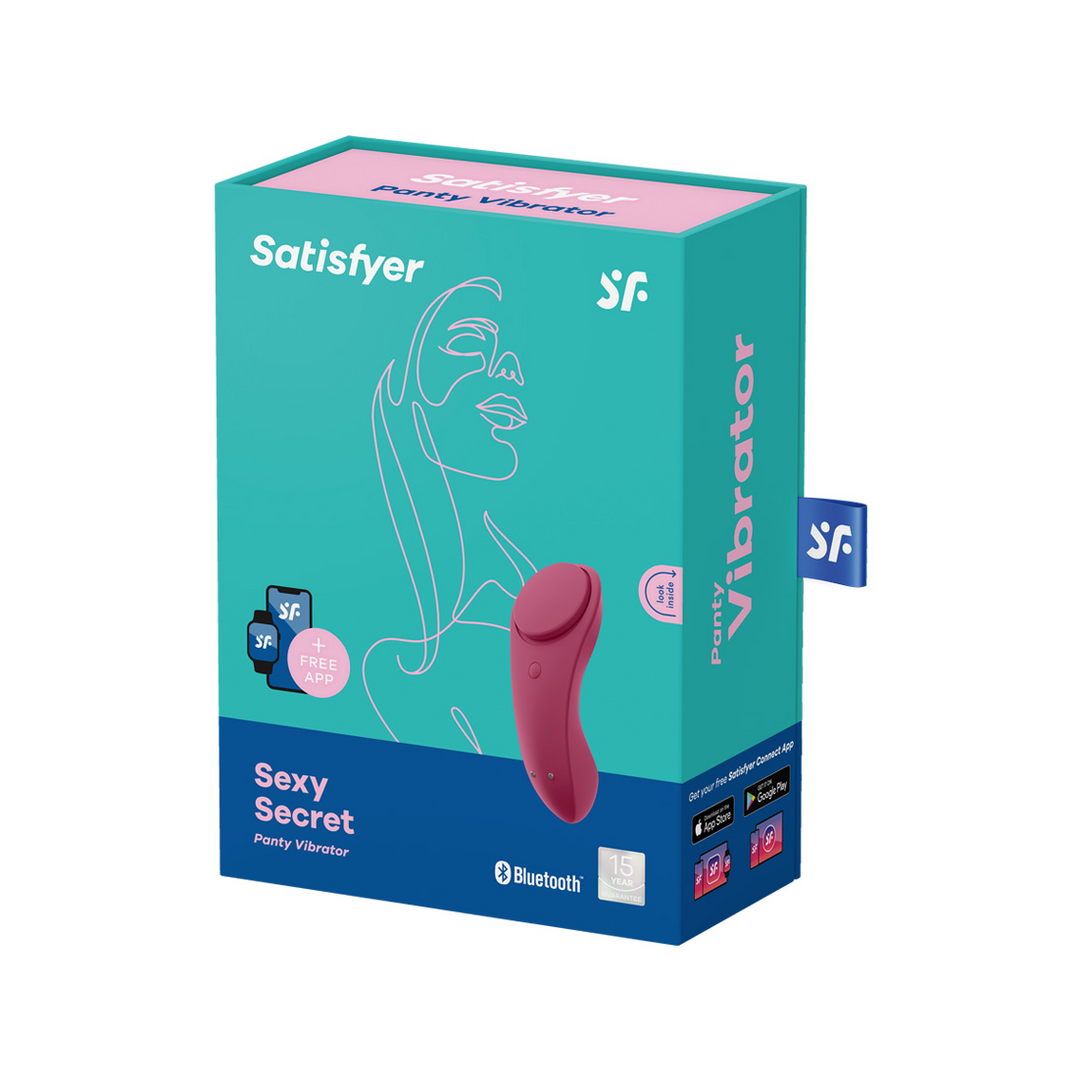 Sexy Secret - Panties Vibrator - Weinrot