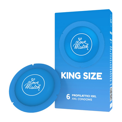King Size - Kondome - 2,4 / 60 mm - 6 Stück