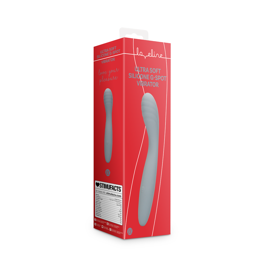 Ultra Soft Silicone G-Spot Vibrator - Basaltgrau