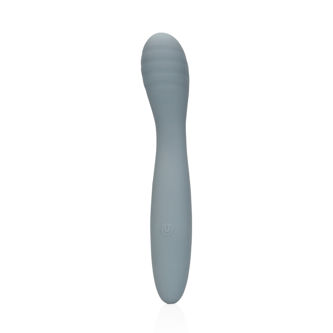 Ultra Soft Silicone G-Spot Vibrator - Basaltgrau