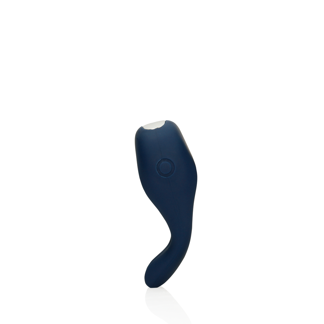 Spitzes vibrierendes Penisring - Baltisches Blau