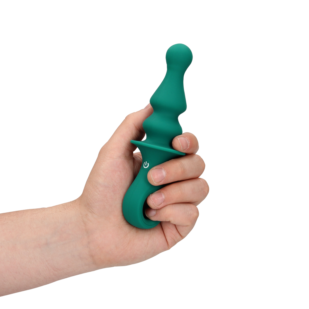 Bauernförmiger Anal Vibrator - Pfauenfeder