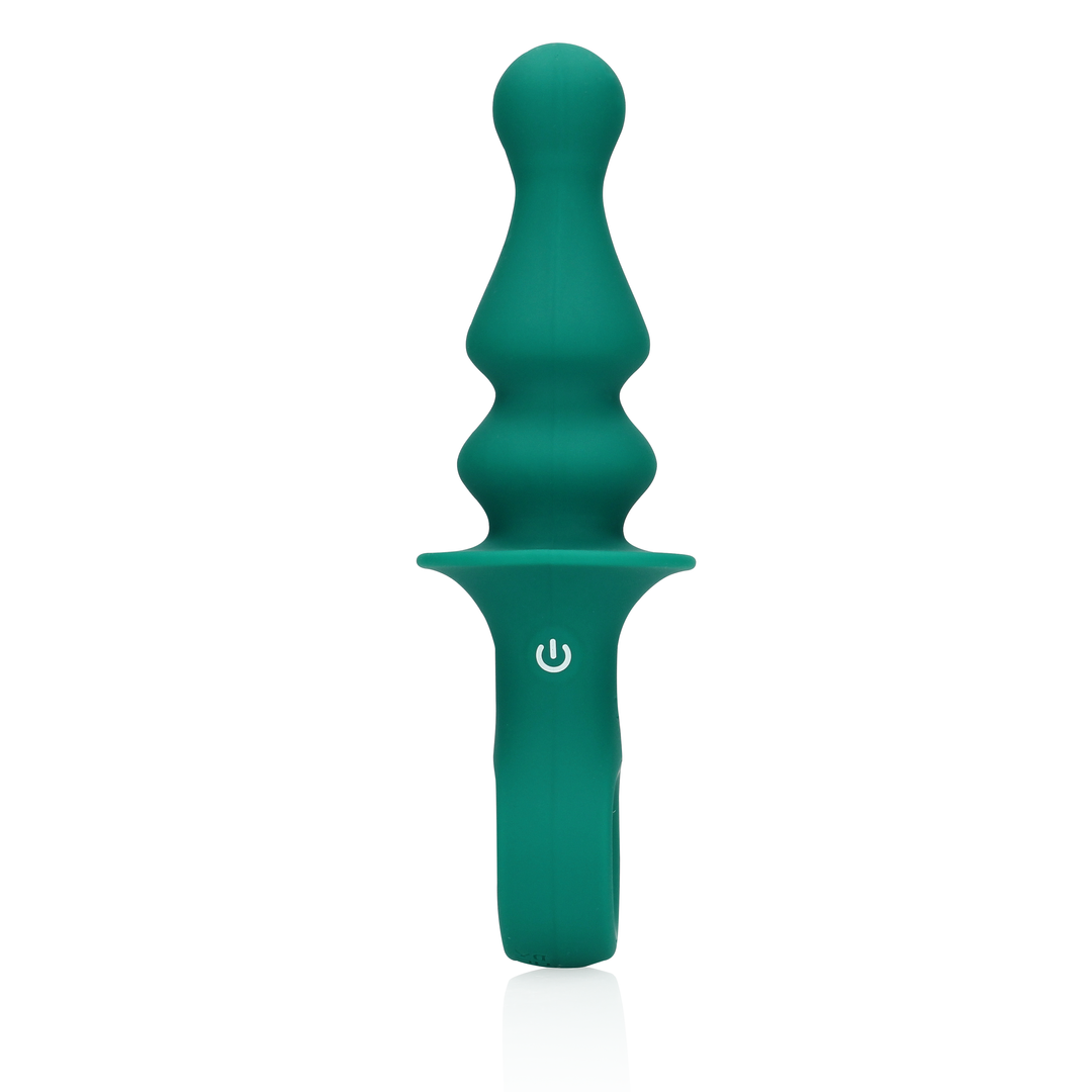 Bauernförmiger Anal Vibrator - Pfauenfeder