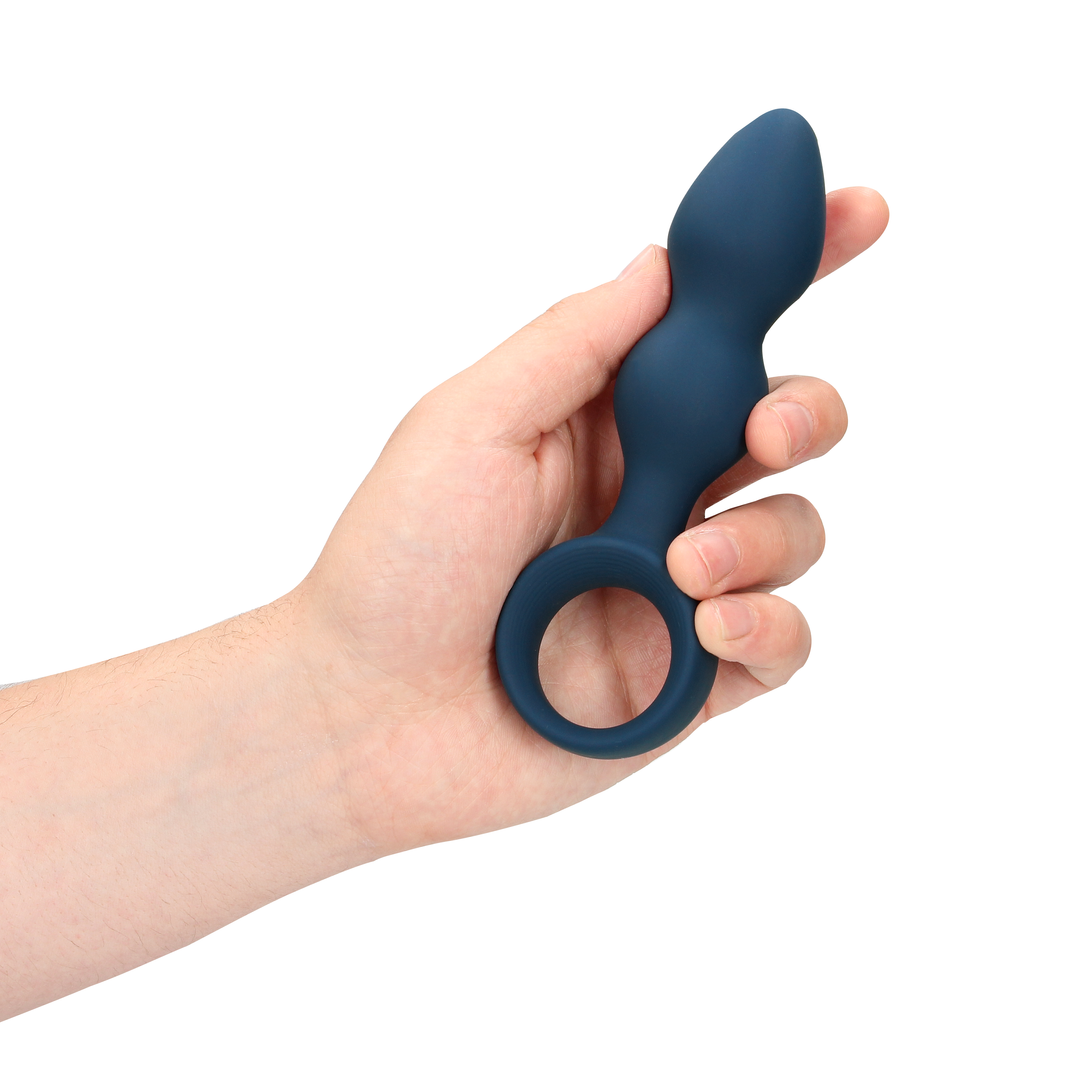 Tränenförmiger Analplug - Mittel - Baltisches Blau