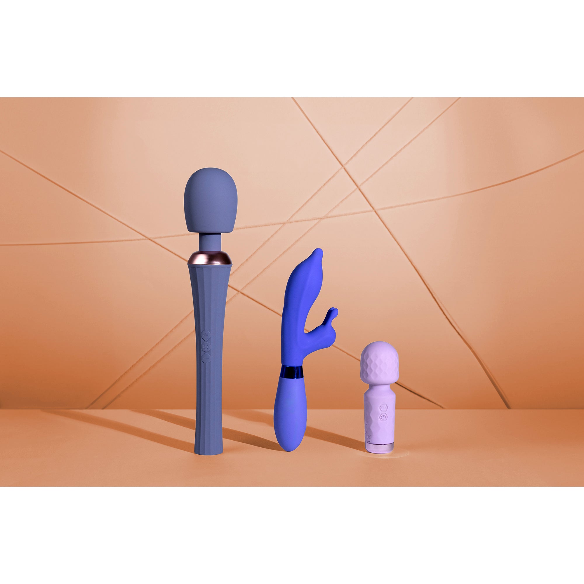 Kraftvoller Wand Vibrator mit vibrationslosem Griff - Blue Nova