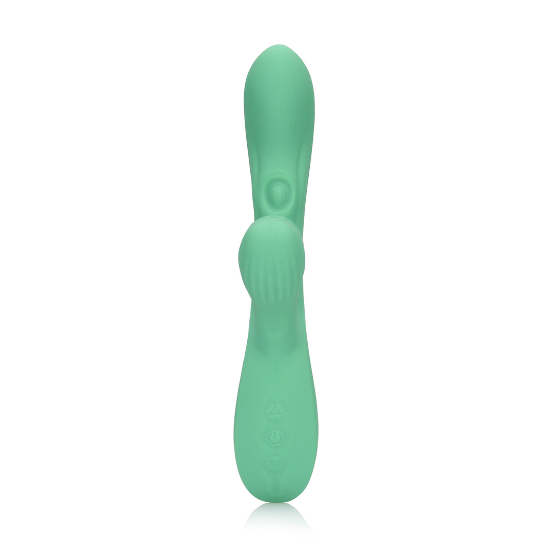 Pulse Wave und Tonge Flickering Rabbit Vibrator - Pulswelle und Zungenschlag Vibrator - Blue Grass