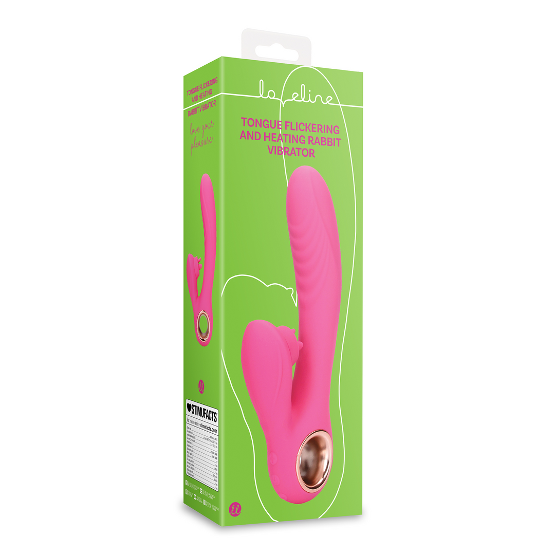 Zungenschlag Rabbit Vibrator mit Wärmefunktion - Exuberant Pink
