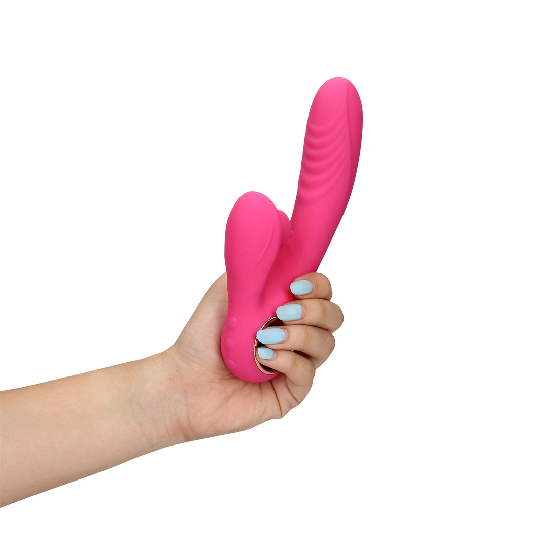 Zungenschlag Rabbit Vibrator mit Wärmefunktion - Exuberant Pink