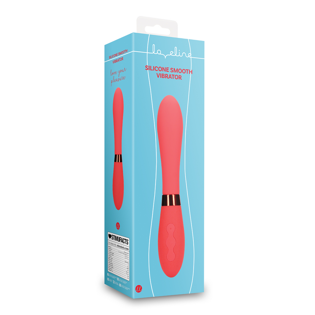 Glatter Silikon Smooth Vibrator - Salsa
