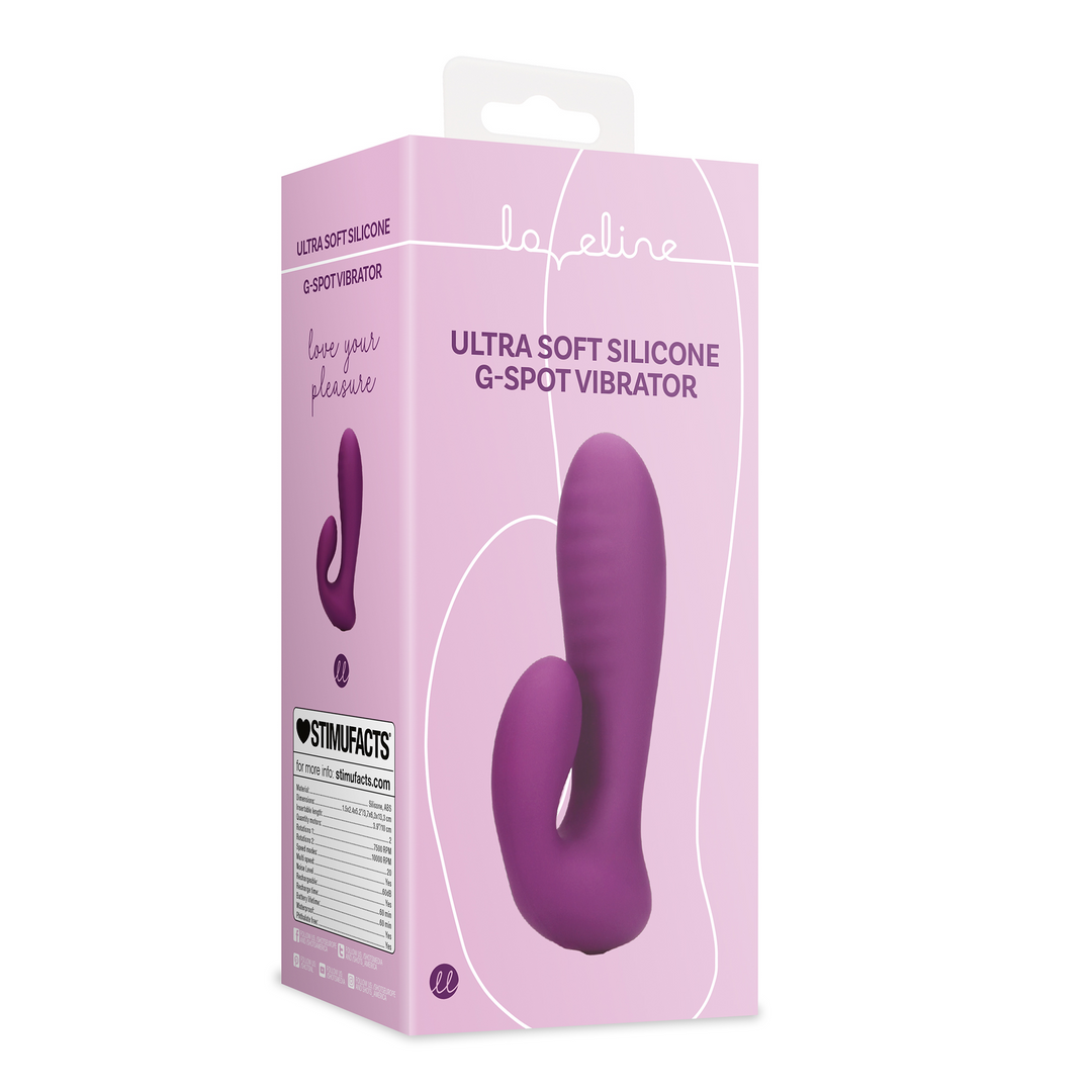 Ultra weicher Silikon G-Punkt Vibrator - Orchidee Purple
