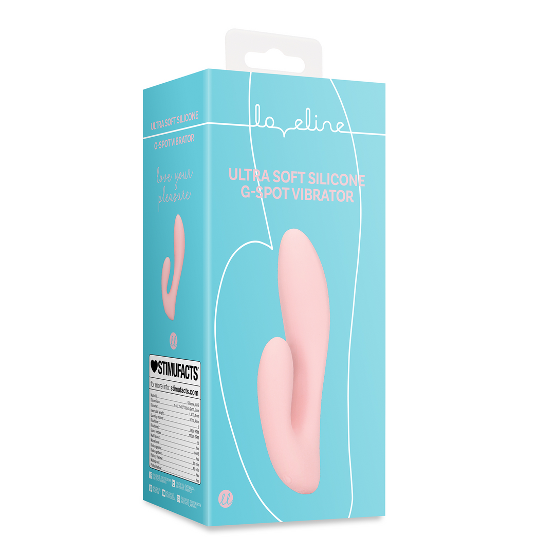 Ultra weicher Silikon G-Punkt Vibrator - Cherry Chiffon
