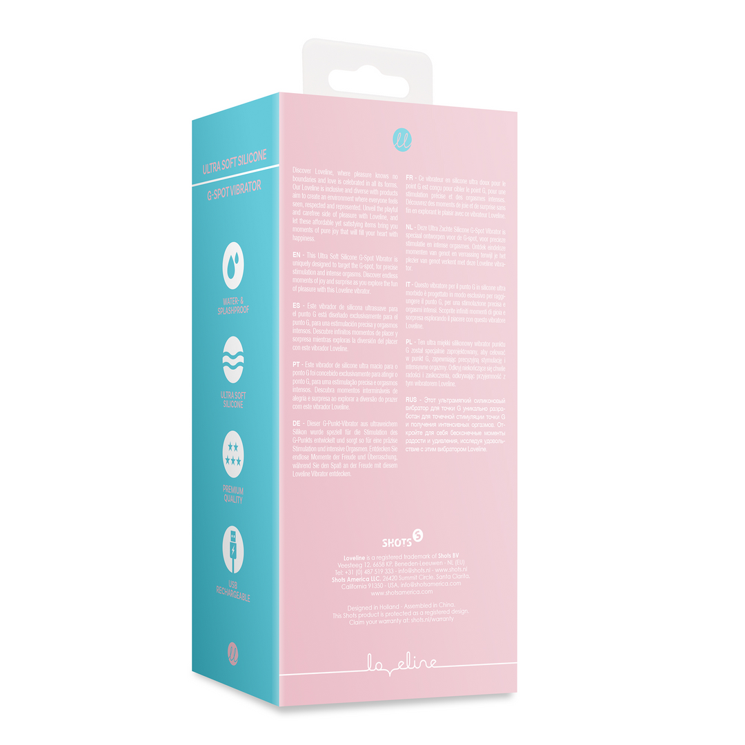 Ultra weicher Silikon G-Punkt Vibrator - Cherry Chiffon