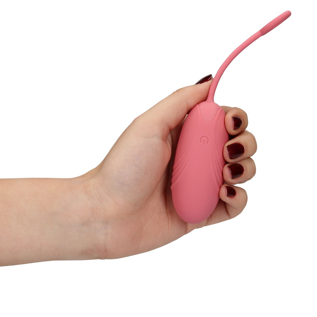 Ultraweicher Silikon-Ei-Vibrator mit Fernbedienung - Pink Arabesque