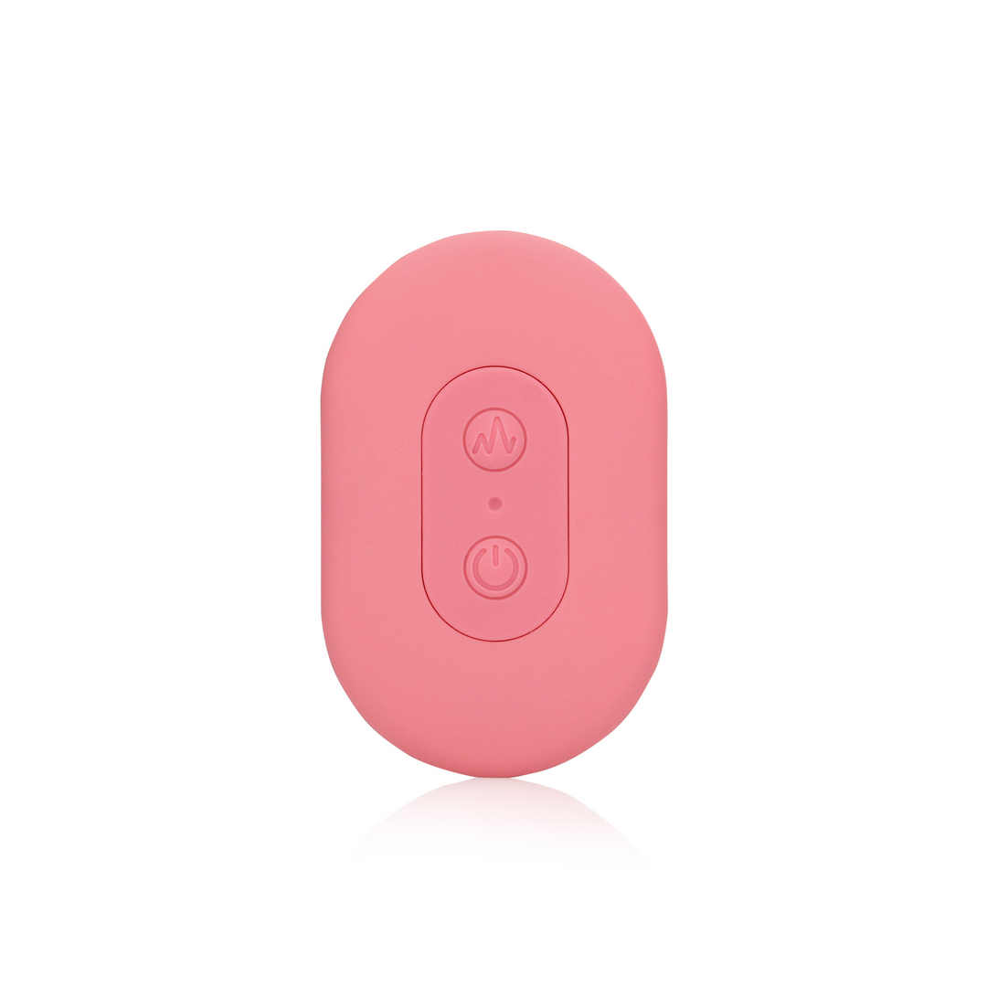 Ultraweicher Silikon-Ei-Vibrator mit Fernbedienung - Pink Arabesque