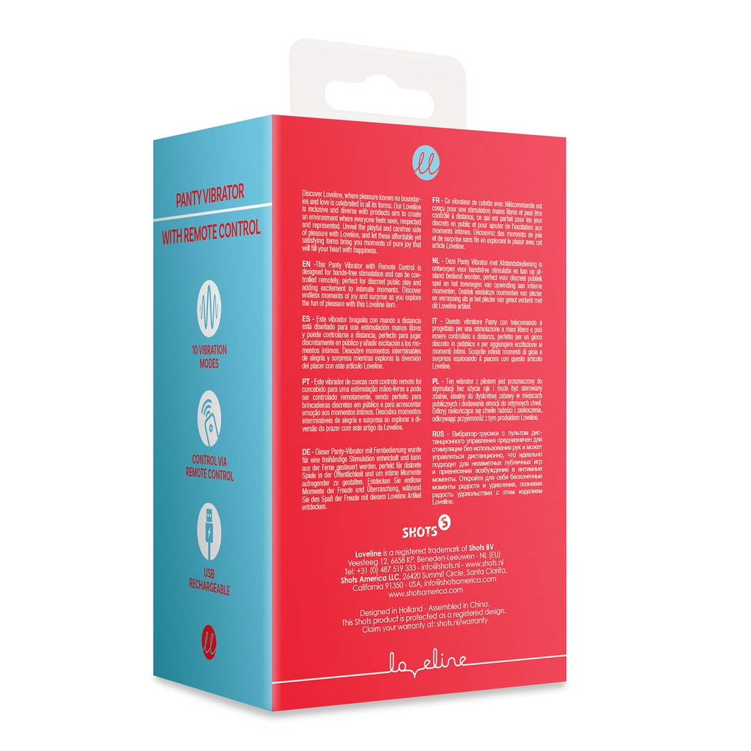 Panty Vibrator mit Fernsteuerung - Brighto Red