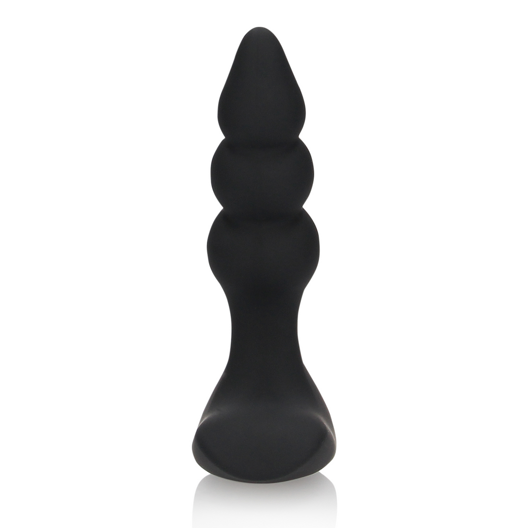 Vibrierender Kugel - Anal Plug mit Fernsteuerung - Licorice Black