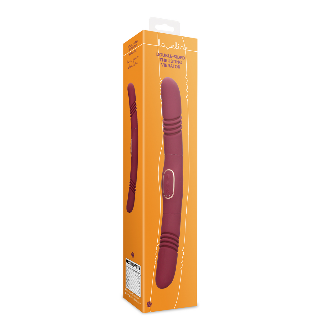Stoßender Doppelvibrator - Merlot Grape
