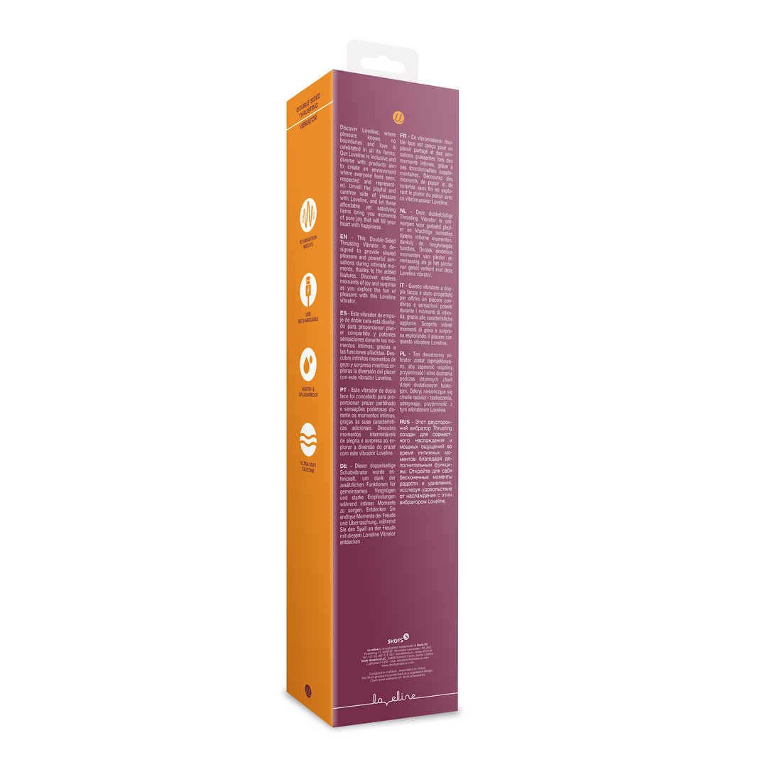 Stoßender Doppelvibrator - Merlot Grape