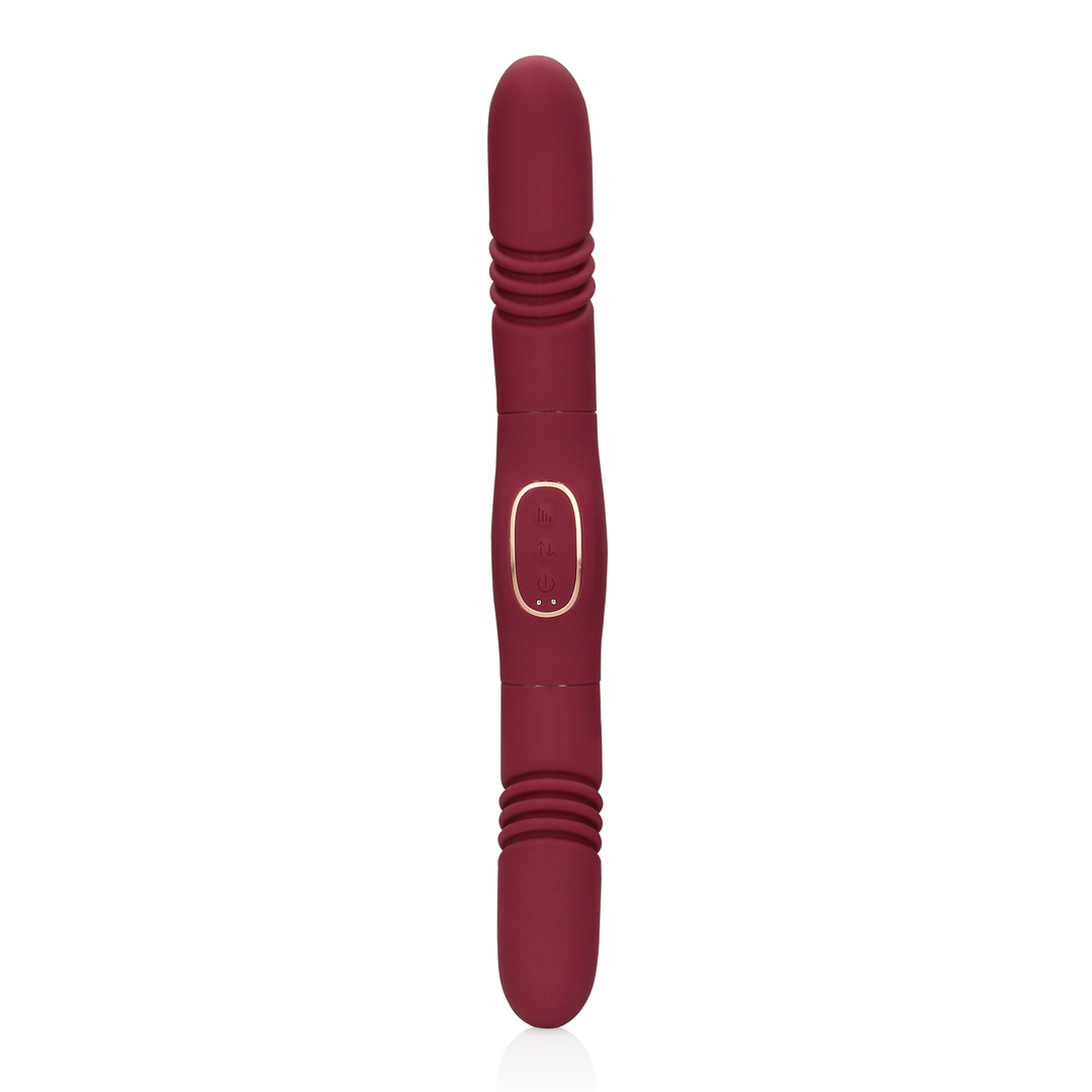 Stoßender Doppelvibrator - Merlot Grape
