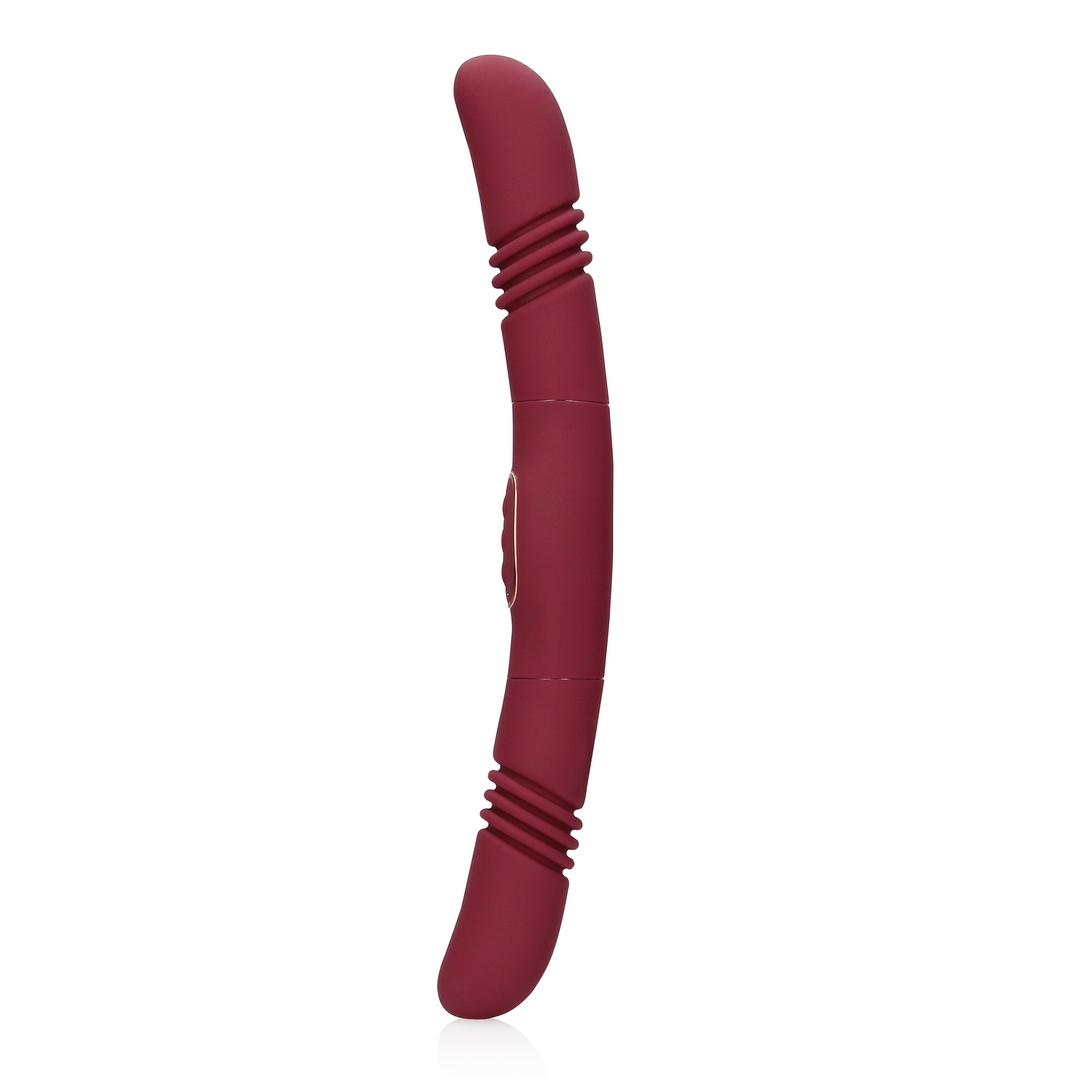 Stoßender Doppelvibrator - Merlot Grape