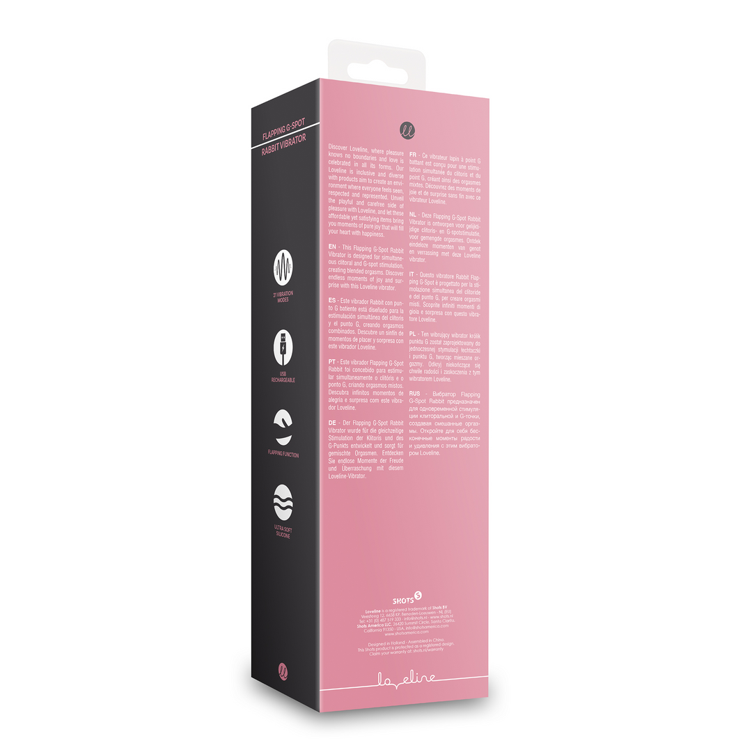 Schlagender G-Punkt Rabbit Vibrator - Pink Arabesque