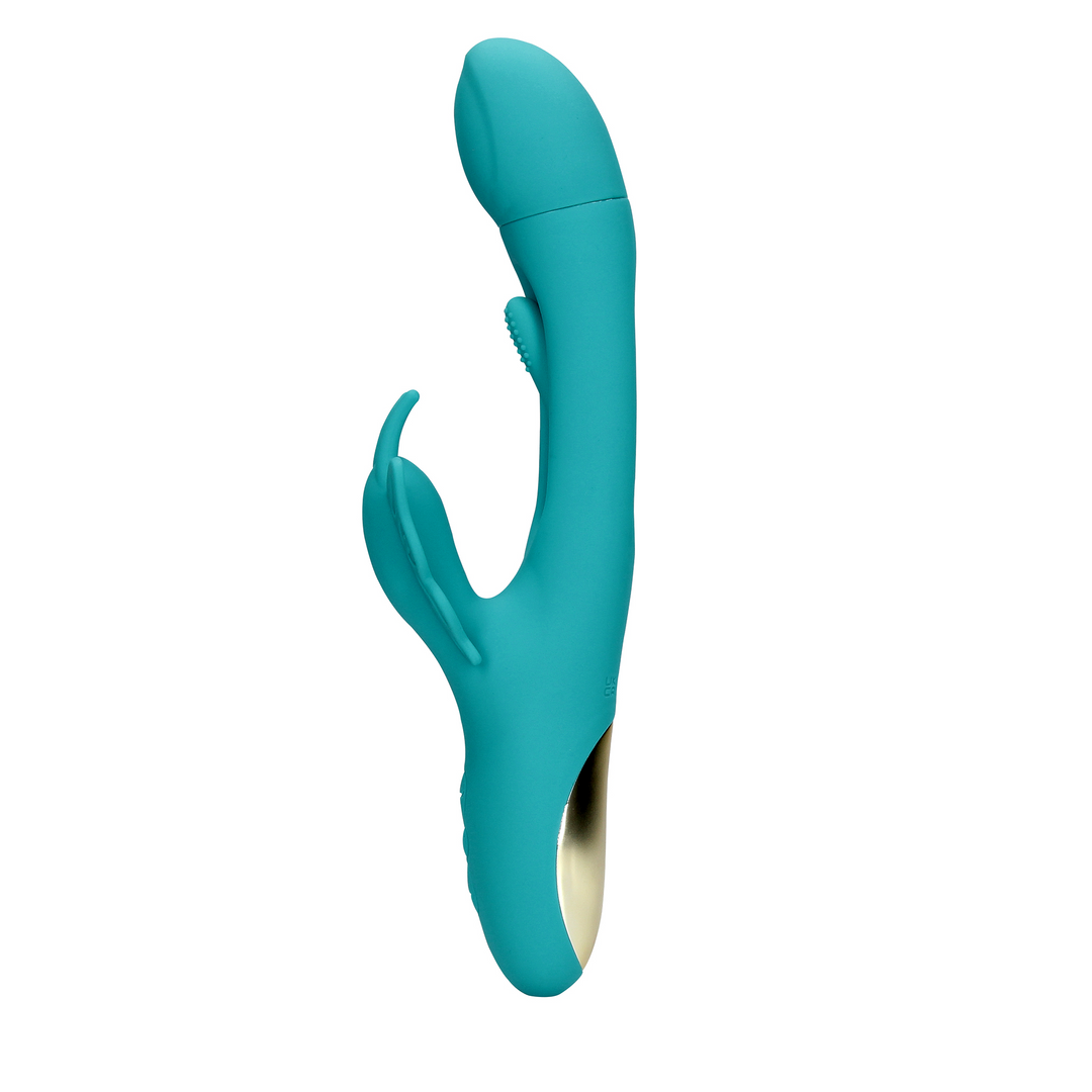 Flügelschlagender Butterfly G-Spot Vibrator - Peacock Blue